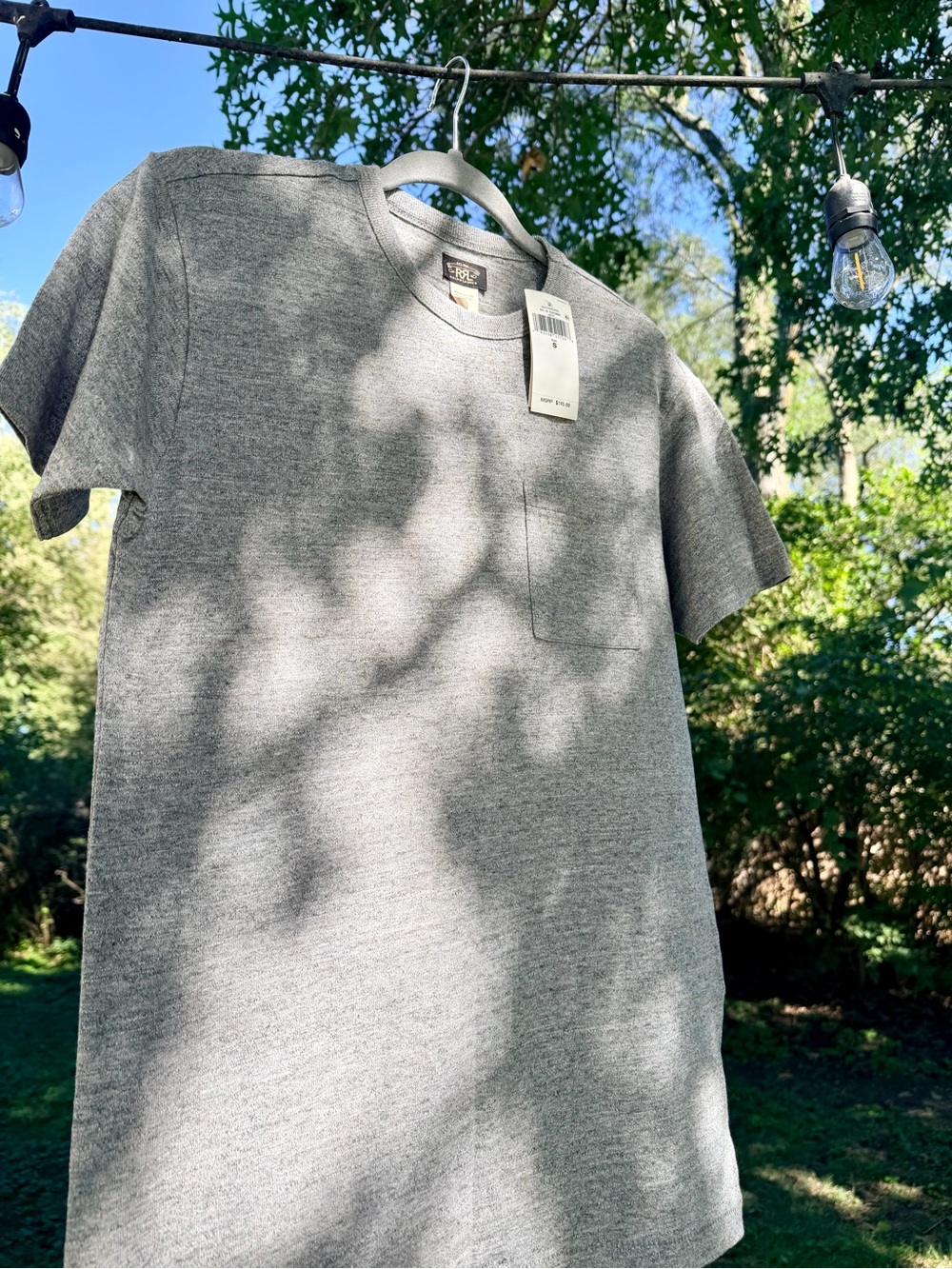 RRL Made in USA Grey T-Shirt. Size Small. NWT